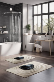 Mijölnir Juego de Alfombrillas de Baño CT-5175 de 2 Piezas Multicolor